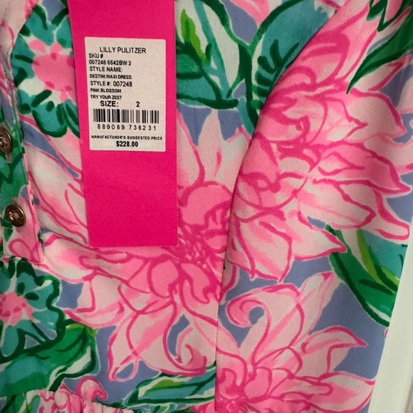 Lilly Pulitzer Destini Tie Waist Maxi Dress - Picture 8 of 13